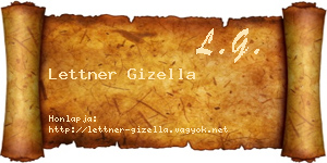 Lettner Gizella névjegykártya