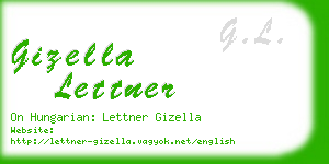 gizella lettner business card